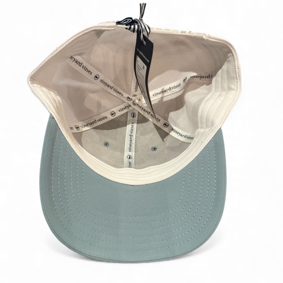 Vineyard Vines Retro Fish Rubber Patch Trucker Hat Smoke Blue - Picture 2 of 5